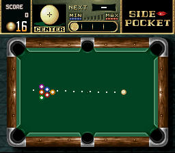 Side Pocket (Europe) In game screenshot